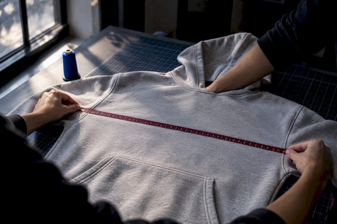 Measure One Hoodie to Nail Unisex Hoodie Sizing